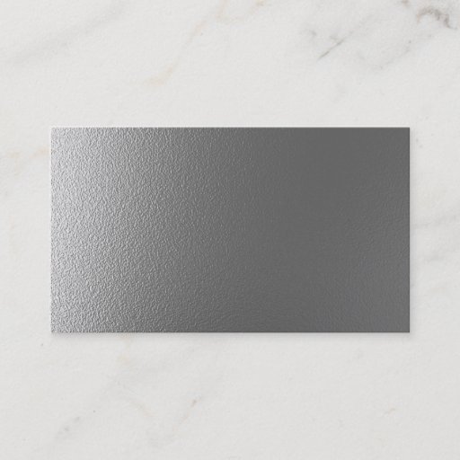 Customizable Blank metal design business card