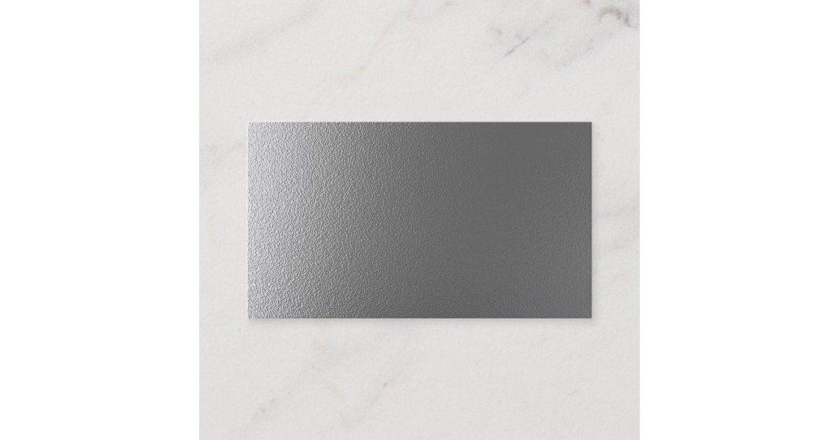 Blank metal design business card | Zazzle