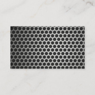 Blank metal design business card
