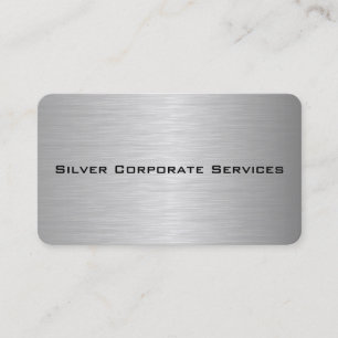 Blank Metallic Corporate Business Card