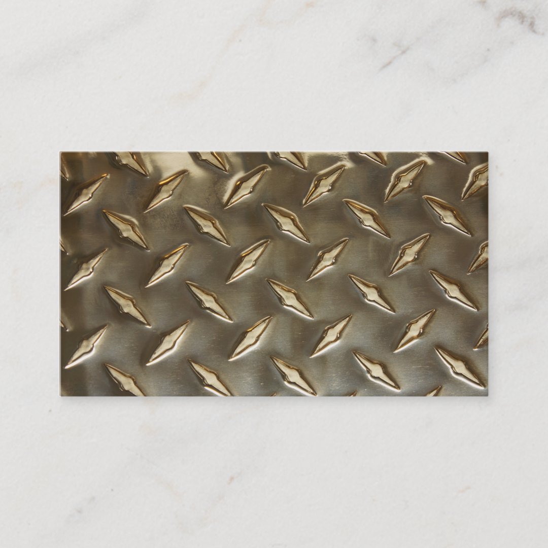 Blank Metallic Look Business Cards | Zazzle