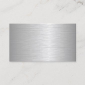Blank Metallic Looking Business Cards | Zazzle
