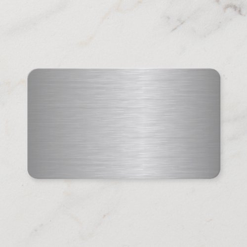 Blank Metallic Looking Business Cards