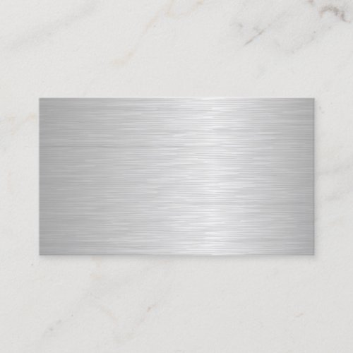 Blank Metallic Looking Business Cards Two Side