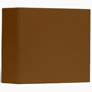 Blank Modern Solid Color Brown Binder