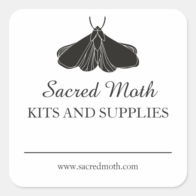 Blank Moth Crystal Herb Product Labels (Front)