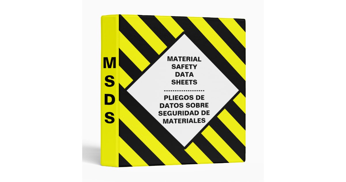 Blank MSDS Binder Zazzle