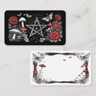 Blank Mushroom Pentacle Oracle Cards