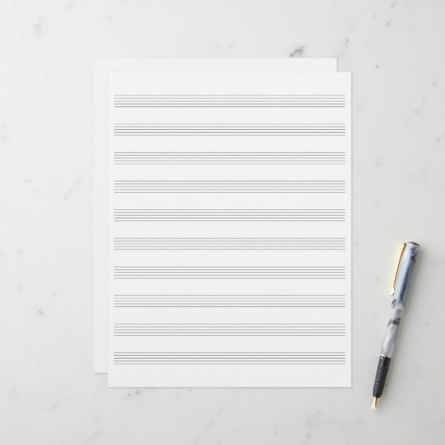 WIDE STAFF BLANK SHEET MUSIC NOTEBOOK: A Simple, Classic Manuscript Notebook For Musicians And