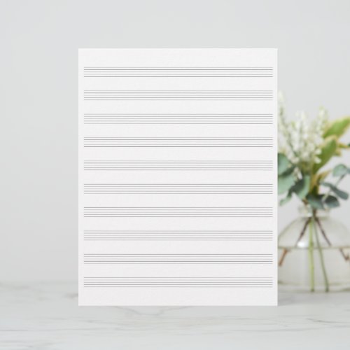 Blank Music Manuscript Paper Staff Paper