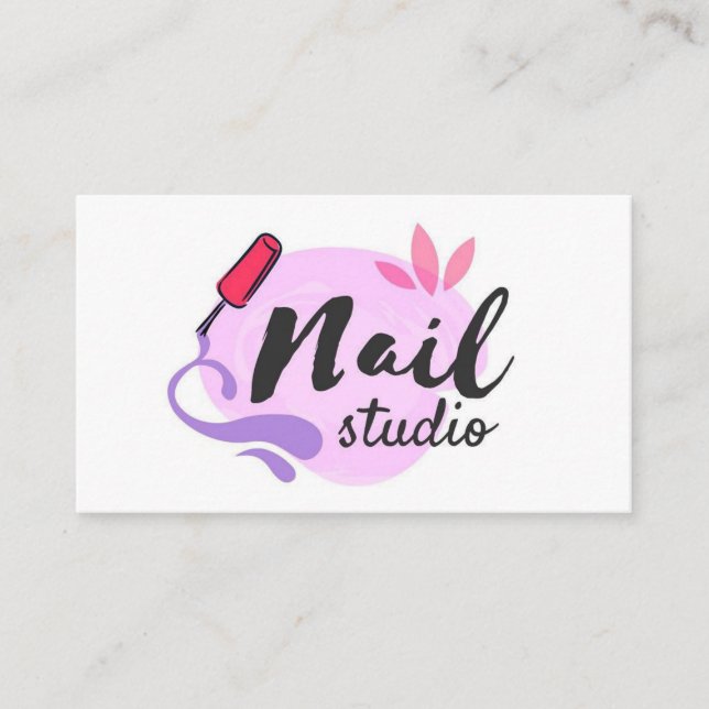 Blank Nail Studio Business Card (Front)