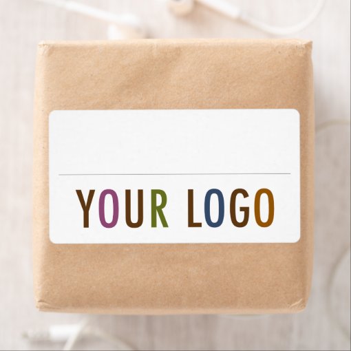 Blank Name Badge Stickers Custom Logo Employee | Zazzle