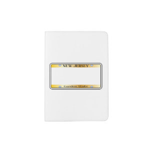 Blank New Jersey State License Plate Passport Holder
