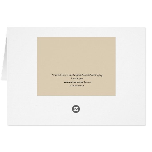 Blank Note card 5 x 7 Tropical Beach view (Back Horizontal)