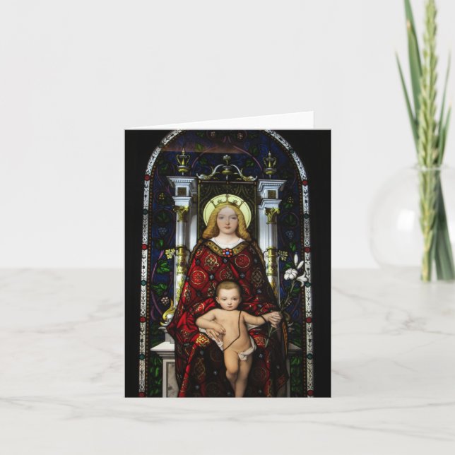 Blank Note Card--Madonna and Child Card (Front)