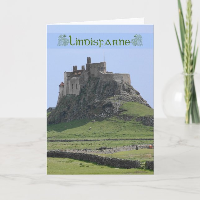Blank Note Card of Lindisfarne the holy island (Front)