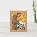 Blank Note Card St Francis &amp; Wolf at Zazzle