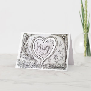 Blank Note Card w/Original Art