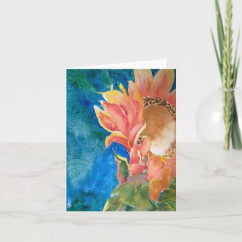 Blank Note Card with Art