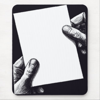 blank note paper mouse pad