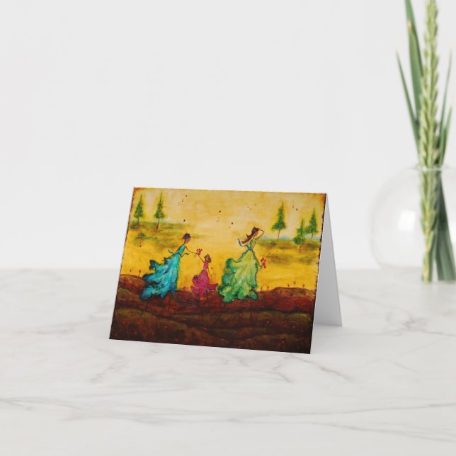 Blank notecard with artwork by Marabeth Quin (Front)