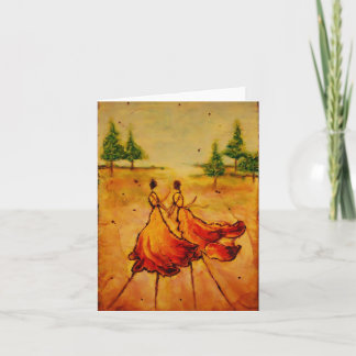 blank notecard with artwork by Marabeth Quin