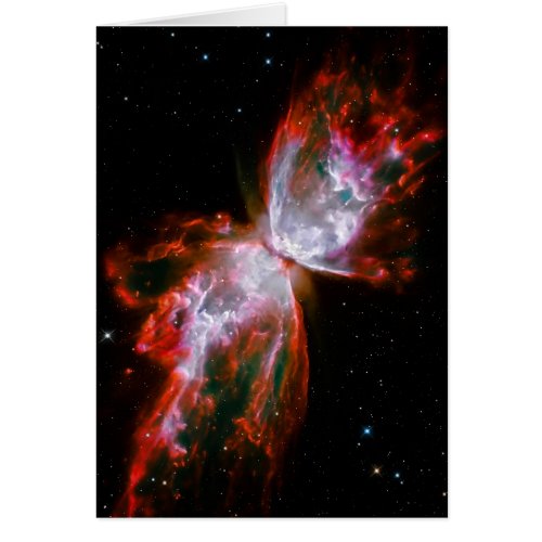 Blank notelet _ Butterfly Nebula in Scorpius