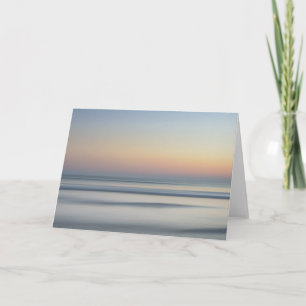 Blank Ocean Sunrise Photo Card