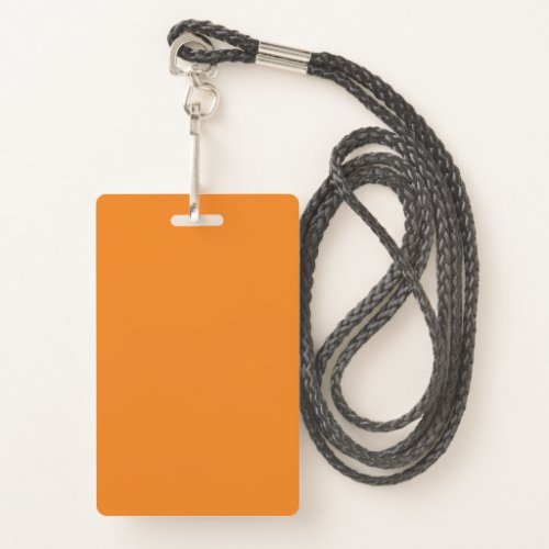 Blank Orange DIY Template Custom Text Photo Image Badge