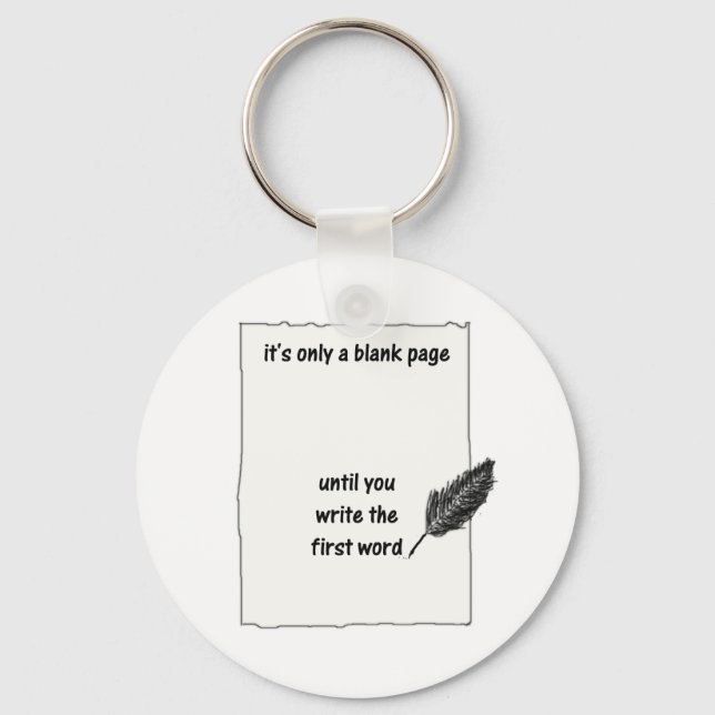 BLANK PAGE KEYCHAIN (Front)