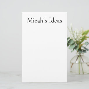 Blank Paper for Writing Ideas Notes and To Do List