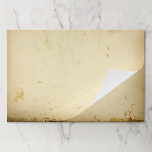 Blank Parchment Vintage Stained Rustic Background Paper Pad