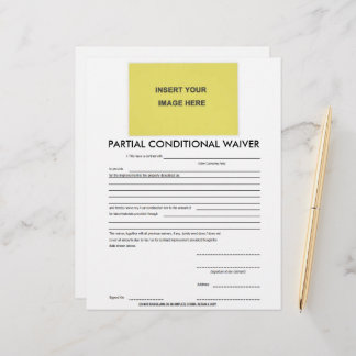 Blank Partial Conditional Waiver Form