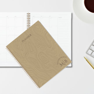 Blank Personalized Spiral-Bound Hardcover Planner