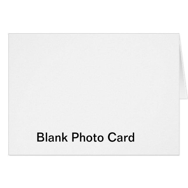 Blank Photo Card (Front Horizontal)