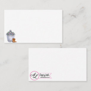 Blank Place Cards Summer Country Wedding Rustic Wa