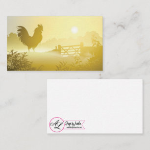Blank Place Cards Sunny Morning Farm Country Rusti
