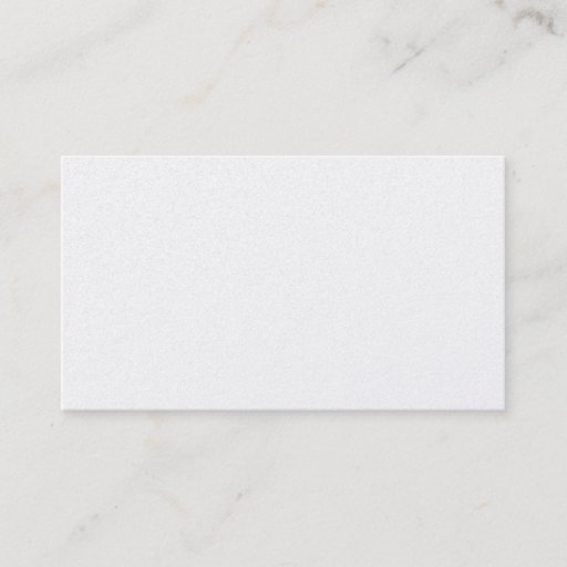 Customizable Blank Platinum Metallic Silver Business Card.