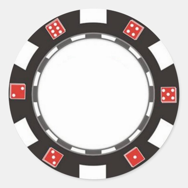 blank pocker chip sticker (Front)