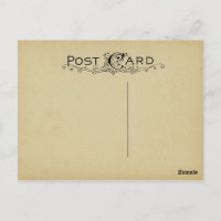 Blank Postcard Parchment Vintage Beige Background