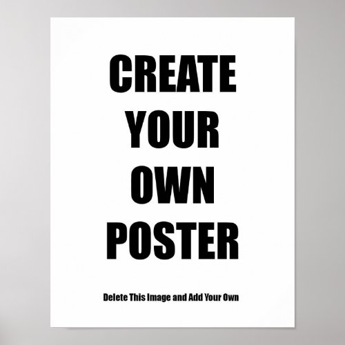 Blank Poster 11x14 DIY For Wall Decor