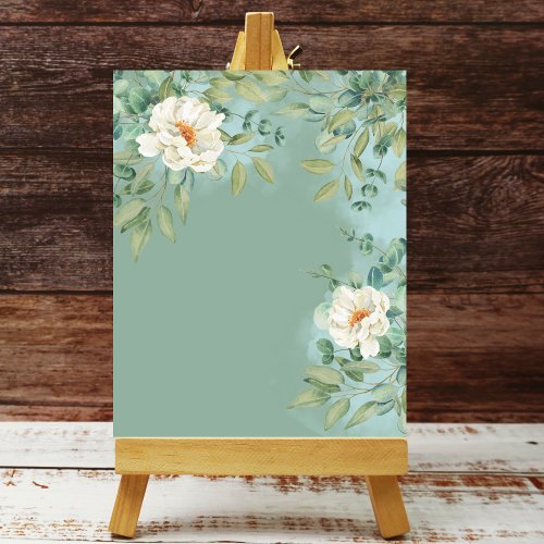 Blank Poster DIY Silver Sage Eucalyptus Flower