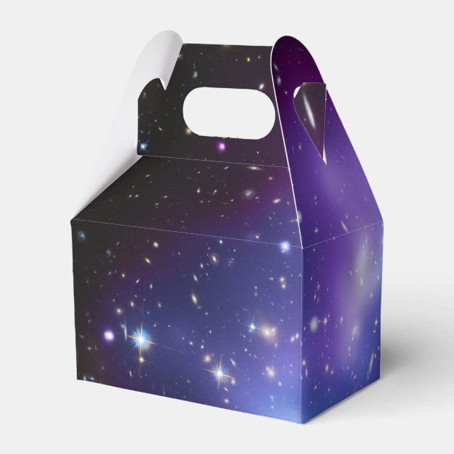 Blank Purple Galaxy Cluster Celestial Favor Boxes (Back Side)