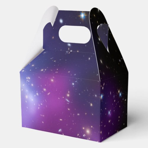 Blank Purple Galaxy Cluster Celestial Favor Boxes