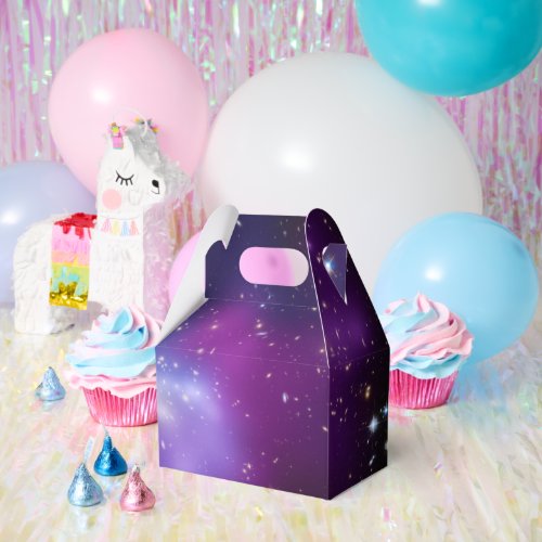 Blank Purple Galaxy Cluster Celestial Large Favor Boxes