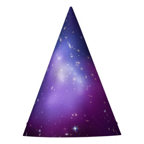 Blank Purple Galaxy Cluster Celestial Party Hat
