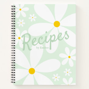Blank Family Recipe Book to Write In, Spiral Bound DIY Make Your