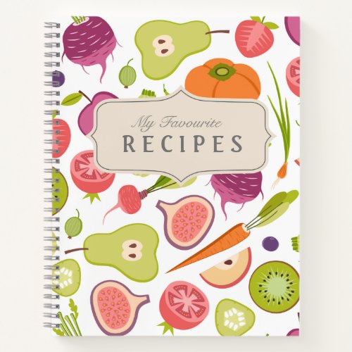 Blank Recipe Cook Book To Write In