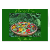 Blank Recipe Note Card (Front Horizontal)