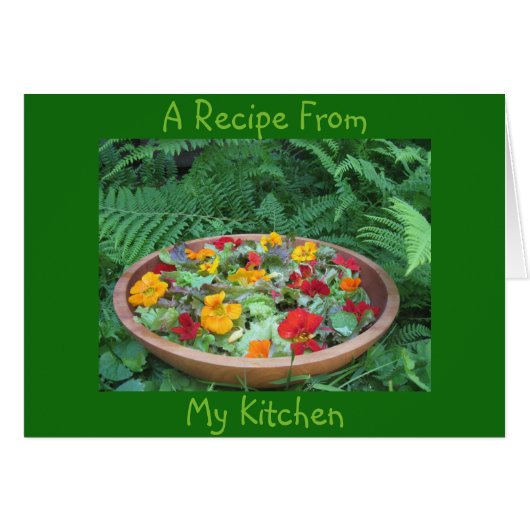 Blank Recipe Note Card (Front Horizontal)